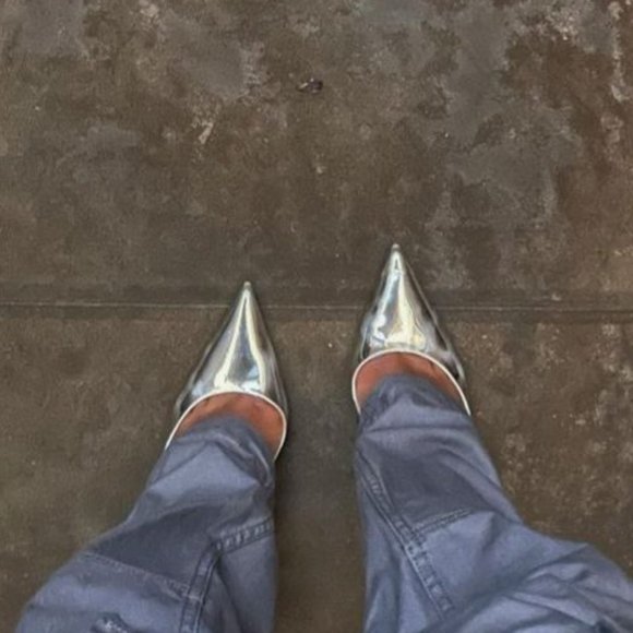 SOLD Chrome Heels - Picture 3 of 12